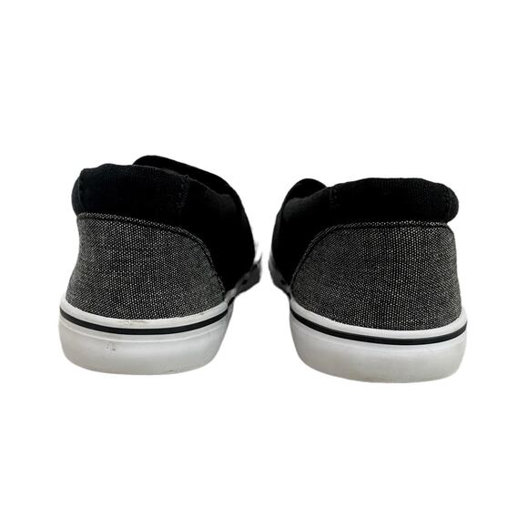 Cat & Jack Black Gray Pineapple Canvas Slip On Shoes Toddler Size 10 - Picture 5 of 6